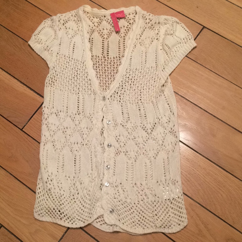 Charlotte Tatantola Crochet Cardigan, short sleeve - Picture 6 of 8